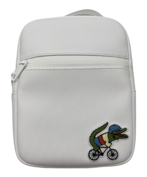 LACOSTE（ラコステ）LACOSTE (ラコステ) プチピケスモールクロスオーバーバッグ ホワイト 未使用品の古着・服飾アイテム