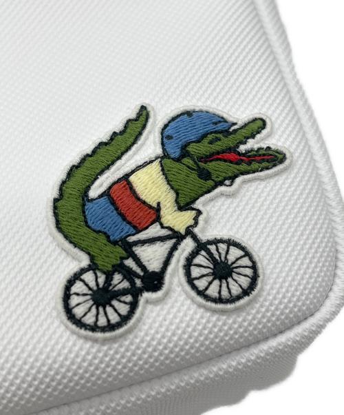 LACOSTE（ラコステ）LACOSTE (ラコステ) プチピケスモールクロスオーバーバッグ ホワイト 未使用品の古着・服飾アイテム
