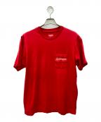 SUPREMEシュプリーム）の古着「Mesh Stripe Pocket Tee」｜レッド