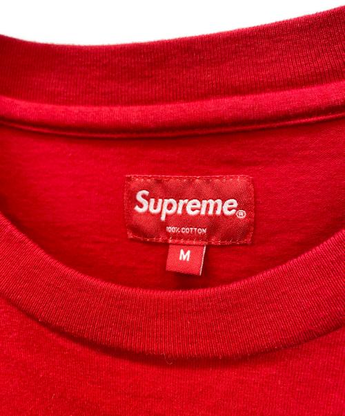 SUPREME（シュプリーム）SUPREME (シュプリーム) Mesh Stripe Pocket Tee レッド サイズ:Mの古着・服飾アイテム