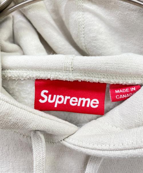 SUPREME（シュプリーム）Supreme (シュプリーム) Box Logo Hooded Sweatshirt ベージュ×レッド サイズ:Lの古着・服飾アイテム