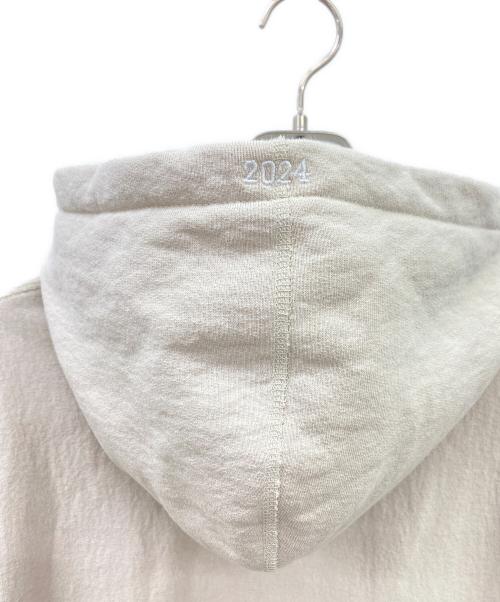 SUPREME（シュプリーム）Supreme (シュプリーム) Box Logo Hooded Sweatshirt ベージュ×レッド サイズ:Lの古着・服飾アイテム