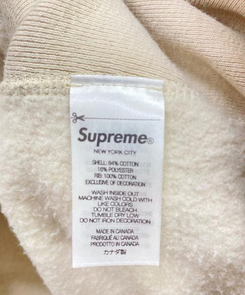SUPREME（シュプリーム）Supreme (シュプリーム) Box Logo Hooded Sweatshirt ベージュ×レッド サイズ:Lの古着・服飾アイテム