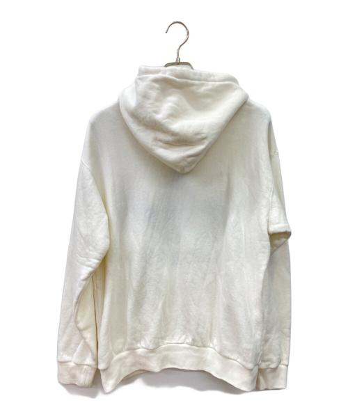 GUCCI（グッチ）GUCCI (グッチ) adidas (アディダス) トレフォイルロゴパーカー ホワイト×ブルー サイズ:xsの古着・服飾アイテム