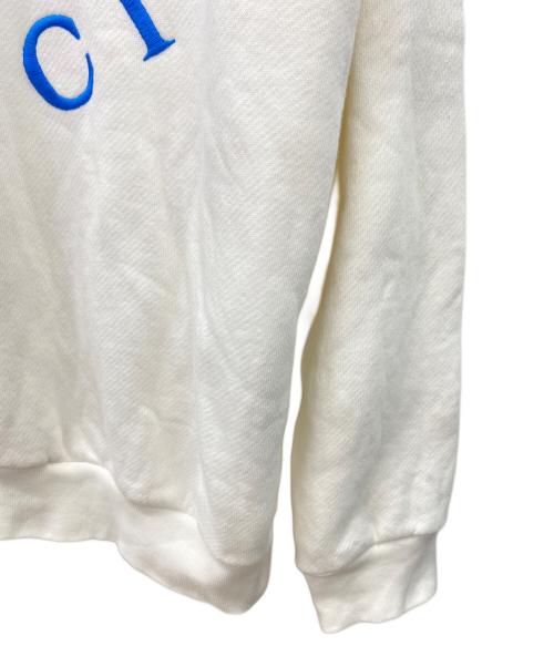 GUCCI（グッチ）GUCCI (グッチ) adidas (アディダス) トレフォイルロゴパーカー ホワイト×ブルー サイズ:xsの古着・服飾アイテム