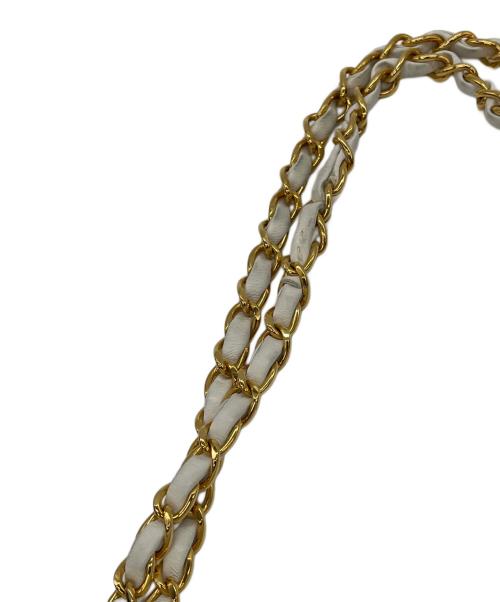 CHANEL（シャネル）CHANEL (シャネル) チェーンハンドバッグ ホワイトの古着・服飾アイテム