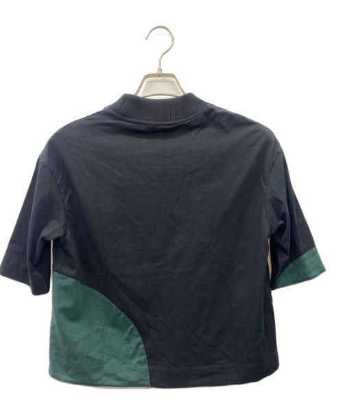 MARNI（マルニ）MARNI (マルニ) 半袖カットソー ブラック×グリーン サイズ:38の古着・服飾アイテム