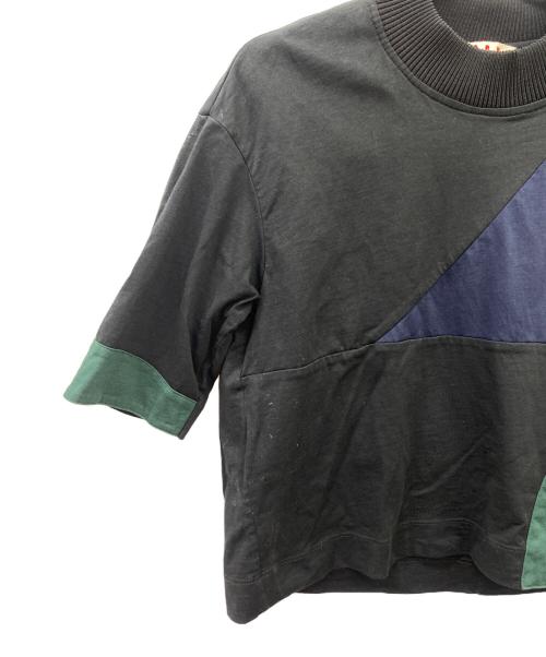 MARNI（マルニ）MARNI (マルニ) 半袖カットソー ブラック×グリーン サイズ:38の古着・服飾アイテム