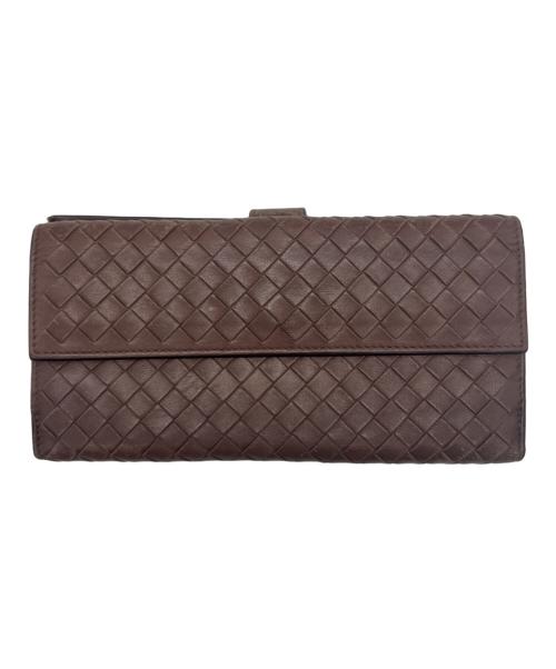 BOTTEGA VENETA（ボッテガベネタ）BOTTEGA VENETA (ボッテガベネタ) 3つ折り財布 ブラウンの古着・服飾アイテム