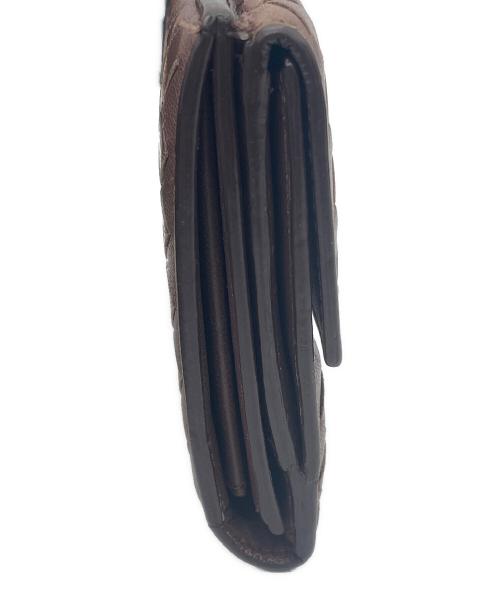 BOTTEGA VENETA（ボッテガベネタ）BOTTEGA VENETA (ボッテガベネタ) 3つ折り財布 ブラウンの古着・服飾アイテム