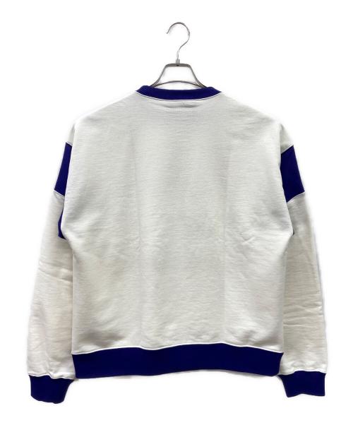 GUCCI（グッチ）GUCCI (グッチ) PIKARAR Kawaii プリントコットンスウェットシャツ ホワイト×パープル サイズ:Mの古着・服飾アイテム