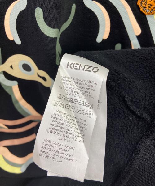 KENZO（ケンゾー）KENZO (ケンゾー) K-tiger Sweatshirt ブラック×ブルー サイズ:Mの古着・服飾アイテム
