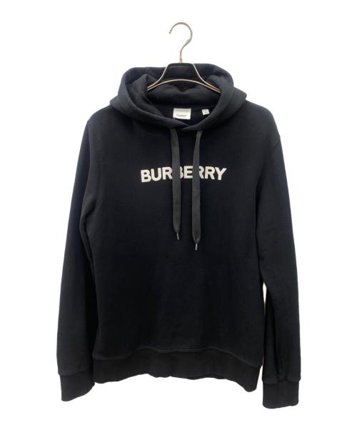 BURBERRY（バーバリー）BURBERRY (バーバリー) Logo Print Hood ブラック×ホワイト サイズ:Sの古着・服飾アイテム