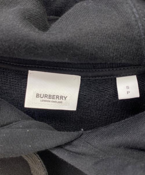 BURBERRY（バーバリー）BURBERRY (バーバリー) Logo Print Hood ブラック×ホワイト サイズ:Sの古着・服飾アイテム
