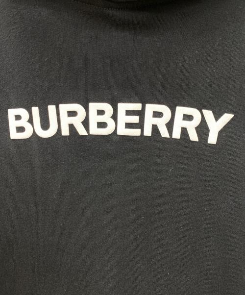BURBERRY（バーバリー）BURBERRY (バーバリー) Logo Print Hood ブラック×ホワイト サイズ:Sの古着・服飾アイテム