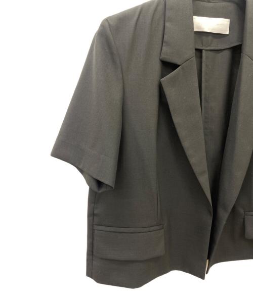 Adam et Rope（アダム エ ロペ）Adam et Rope (アダム エ ロペ) ハーフスリーブテーラードジャケット ブラック サイズ:FREE 未使用品の古着・服飾アイテム