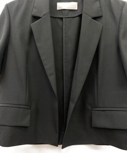 Adam et Rope（アダム エ ロペ）Adam et Rope (アダム エ ロペ) ハーフスリーブテーラードジャケット ブラック サイズ:FREE 未使用品の古着・服飾アイテム