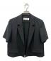 Adam et Rope（アダム エ ロペ）の古着「ハーフスリーブテーラードジャケット」｜ブラック