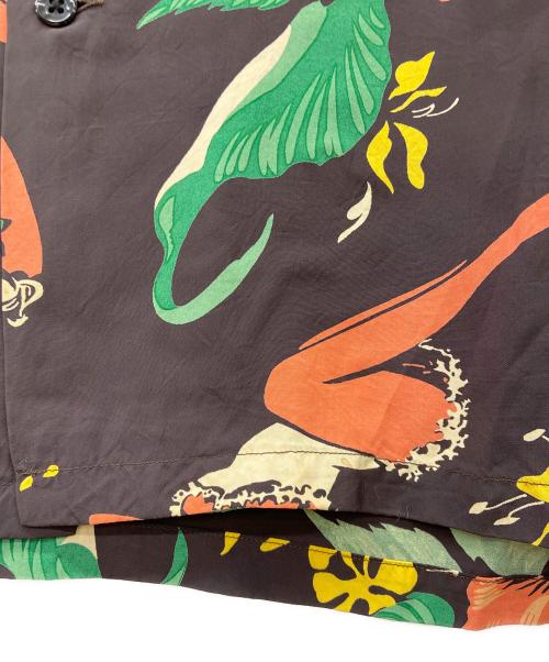 Sun Surf（サンサーフ）Sun Surf (サンサーフ) 半袖シャツ ブラウン×オレンジ サイズ:Mの古着・服飾アイテム