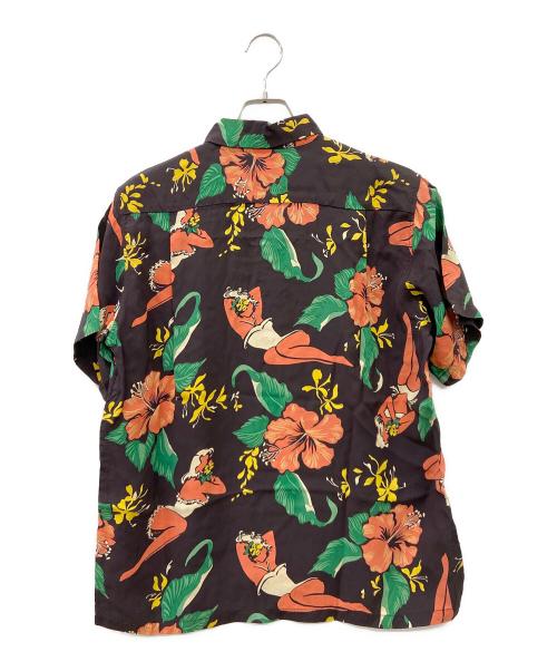 Sun Surf（サンサーフ）Sun Surf (サンサーフ) 半袖シャツ ブラウン×オレンジ サイズ:Mの古着・服飾アイテム