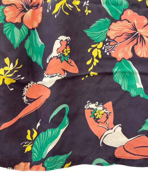 Sun Surf（サンサーフ）Sun Surf (サンサーフ) 半袖シャツ ブラウン×オレンジ サイズ:Mの古着・服飾アイテム