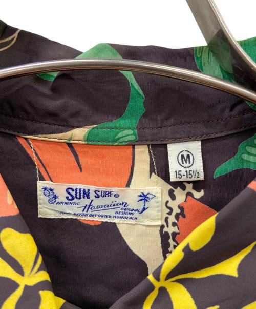 Sun Surf（サンサーフ）Sun Surf (サンサーフ) 半袖シャツ ブラウン×オレンジ サイズ:Mの古着・服飾アイテム