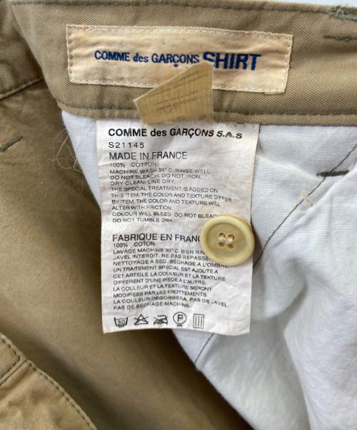 COMME des GARCONS SHIRT（コムデギャルソンシャツ）COMME des GARCONS SHIRT (コムデギャルソンシャツ) floral patchwork trousers pants ベージュ×ピンク サイズ:Mの古着・服飾アイテム