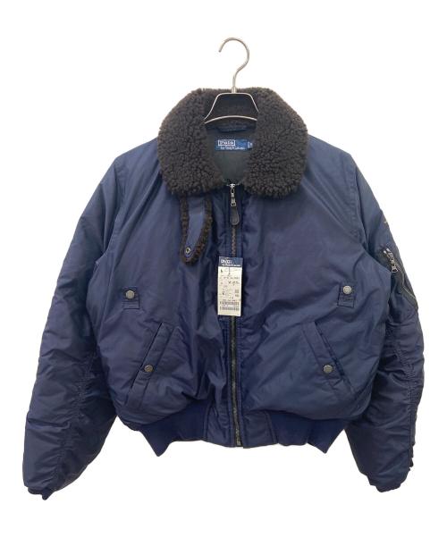 POLO RALPH LAUREN（ポロ・ラルフローレン）POLO RALPH LAUREN (ポロ・ラルフローレン) B-15フライトジャケット ネイビー サイズ:Mの古着・服飾アイテム