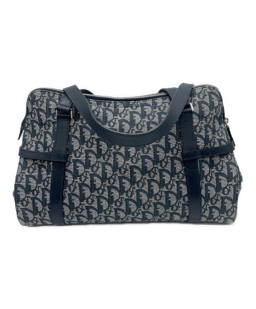 Christian Dior（クリスチャン ディオール）Christian Dior (クリスチャン ディオール) ハンドバッグ ブルー×グレーの古着・服飾アイテム