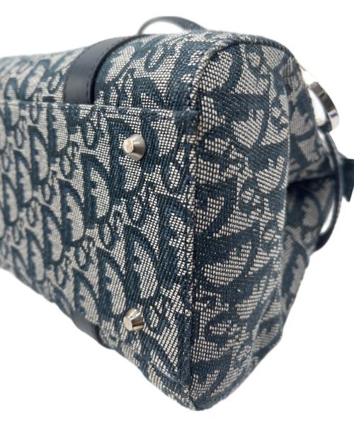 Christian Dior（クリスチャン ディオール）Christian Dior (クリスチャン ディオール) ハンドバッグ ブルー×グレーの古着・服飾アイテム