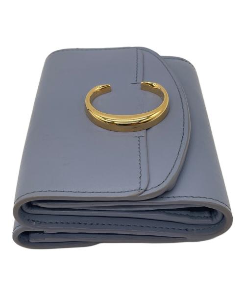 Chloe（クロエ）Chloe (クロエ) 3つ折り財布 ブルーの古着・服飾アイテム