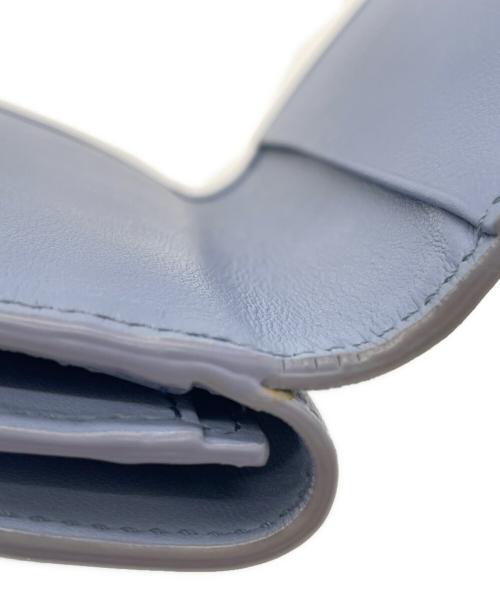 Chloe（クロエ）Chloe (クロエ) 3つ折り財布 ブルーの古着・服飾アイテム