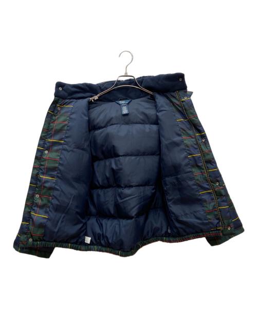 POLO RALPH LAUREN（ポロ・ラルフローレン）POLO RALPH LAUREN (ポロ・ラルフローレン) POLO RALPH LAUREN　ダウンジャケット　 80s-90s グリーン×ネイビー サイズ:Mの古着・服飾アイテム