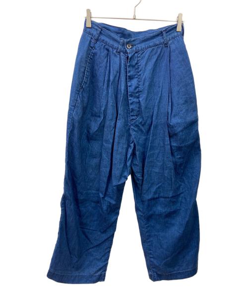 OUTIL（ウティ）OUTIL (ウティ) リネンワイドパンツ ネイビー サイズ:00の古着・服飾アイテム