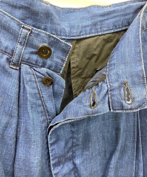 OUTIL（ウティ）OUTIL (ウティ) リネンワイドパンツ ネイビー サイズ:00の古着・服飾アイテム