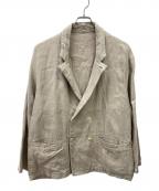 nestrobe confectネストローブ コンフェクト）の古着「リネンジャケット」｜ブラウン