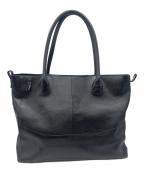 PIDピーアイディー）の古着「レザートートバッグ」｜ブラック