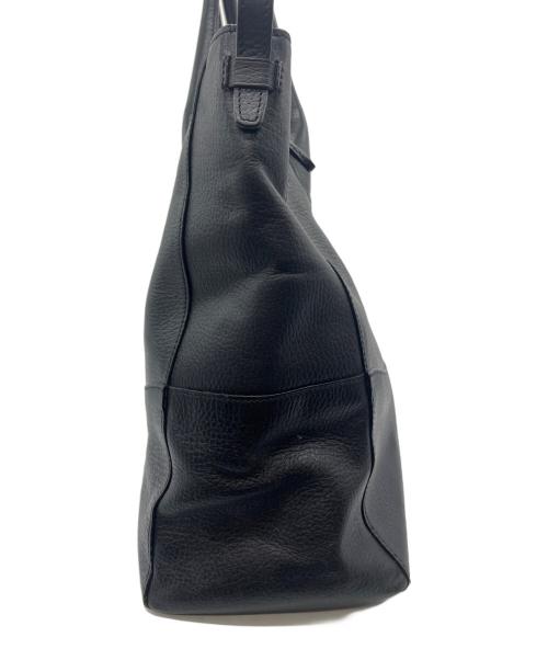PID（ピーアイディー）PID (ピーアイディー) レザートートバッグ ブラックの古着・服飾アイテム