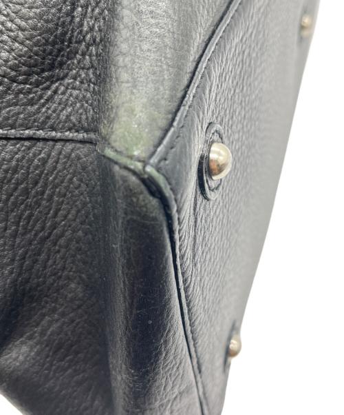 PID（ピーアイディー）PID (ピーアイディー) レザートートバッグ ブラックの古着・服飾アイテム