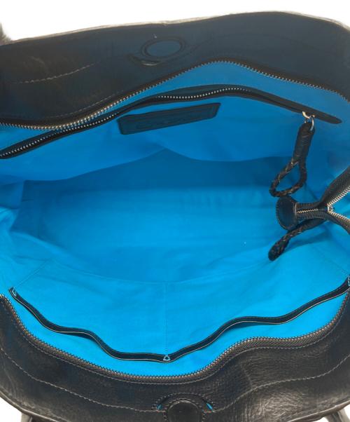 PID（ピーアイディー）PID (ピーアイディー) レザートートバッグ ブラックの古着・服飾アイテム