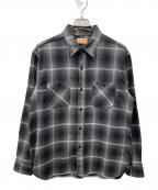 SUGAR CANEシュガーケーン）の古着「ネルシャツ」｜グレー×ホワイト