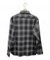 SUGAR CANE (シュガーケーン) ネルシャツ グレー×ホワイト サイズ:L：7000円