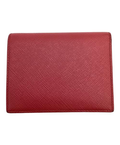 PRADA（プラダ）PRADA (プラダ) 2つ折り財布 レッドの古着・服飾アイテム