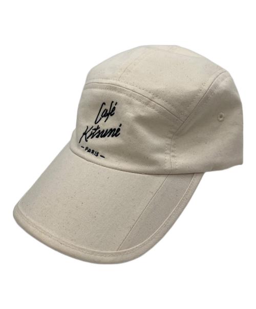 CAFE KITSUNE（カフェ キツネ）CAFE KITSUNE (カフェ キツネ) キャップ ホワイトの古着・服飾アイテム