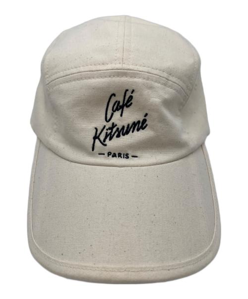 CAFE KITSUNE（カフェ キツネ）CAFE KITSUNE (カフェ キツネ) キャップ ホワイトの古着・服飾アイテム