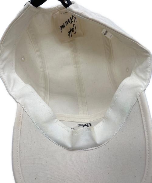 CAFE KITSUNE（カフェ キツネ）CAFE KITSUNE (カフェ キツネ) キャップ ホワイトの古着・服飾アイテム