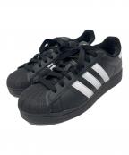 adidasアディダス）の古着「ローカットスニーカー/SUPER STAR」｜ブラック×ホワイト