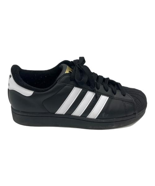 adidas（アディダス）adidas (アディダス) ローカットスニーカー/SUPER STAR ブラック×ホワイト サイズ:26の古着・服飾アイテム
