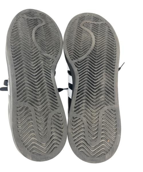 adidas（アディダス）adidas (アディダス) ローカットスニーカー/SUPER STAR ブラック×ホワイト サイズ:26の古着・服飾アイテム