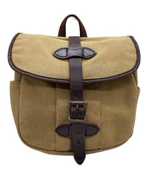 FILSON（フィルソン）FILSON (フィルソン) SMALL FIELD BAG ベージュ×ブラウンの古着・服飾アイテム